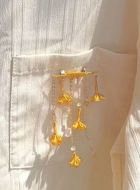 「金枝玉桂」桂花胸针心中是国风金色胸花别针国潮精致轻奢配饰