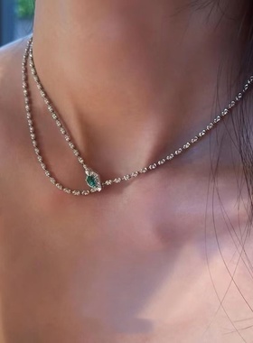 多戴法灵蛇项链女青蛇小众高级锁骨链新款冷淡风蛇年本命年毛衣链