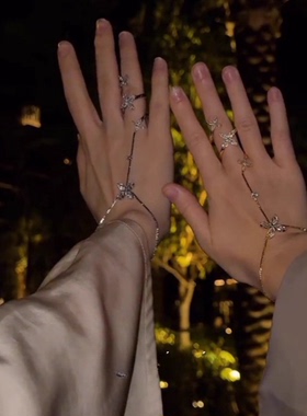 仙女链超闪流苏手链戒指