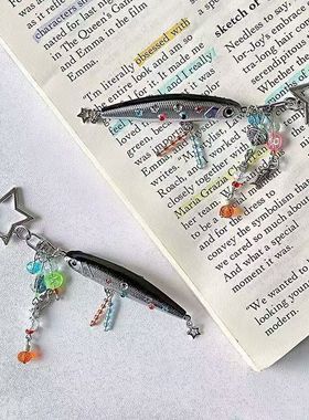 2025新款钓鱼佬路亚鱼饵挂件好运筹码高颜值创意钥匙包挂饰送礼物