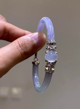新中式紫罗兰显白百搭手镯