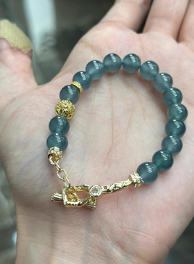 刘宇宁同款珠子手链单圈手串显白清冷贵气梦幻蓝男女送礼物高级感