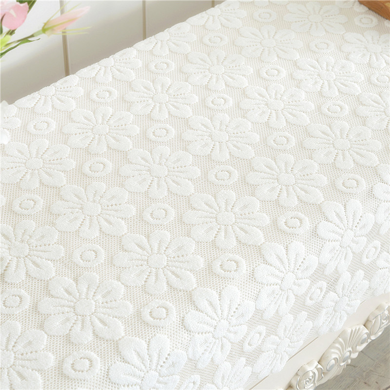 蕾丝镂空床头柜盖巾布洗衣机电视机冰箱微波炉防尘罩多用方巾盖布,淘宝优惠券,粉丝福利购,淘宝优惠卷