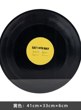 现代样板间创意黑胶古典唱片盒复古音乐唱片碟片装饰品