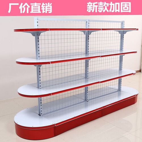 超市货架子单面面渔具文具小卖部便利药店商店货架展示架 - 图0