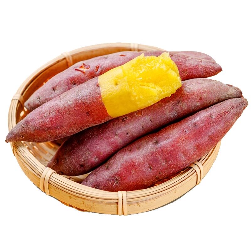 5斤新鲜现挖天目山小香薯正宗农家地瓜板栗红薯代餐粗粮红皮黄心