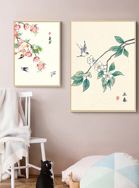 客厅饰画 二十气 新挂画防潮电表箱遮挡画油画布