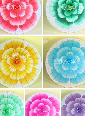 茉莉 舞蹈道具伞 古典绸布走秀演出拍照茉莉情怀复古工艺伞