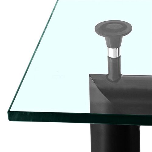 中古包豪斯设计师餐桌柯布西耶钢化办公桌长方形洽谈桌子 - 图3