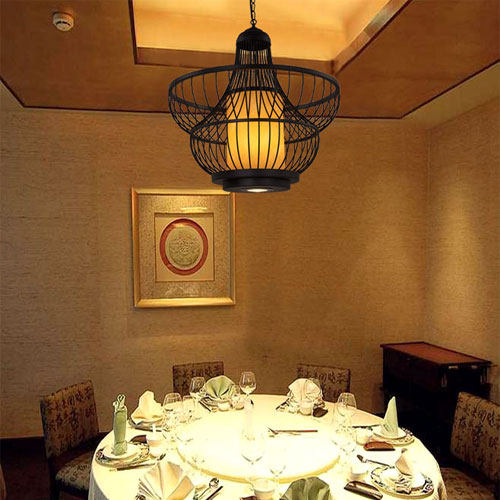 新仿古火锅店吊灯 铁艺鸟笼 饭店包间卡座创意聚光饰,淘宝优惠券,粉丝福利购,淘宝优惠卷