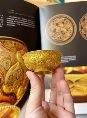 陕西西安博物馆文创冰箱贴鸳鸯金饭碗立体冰箱树脂旅游纪念品礼物