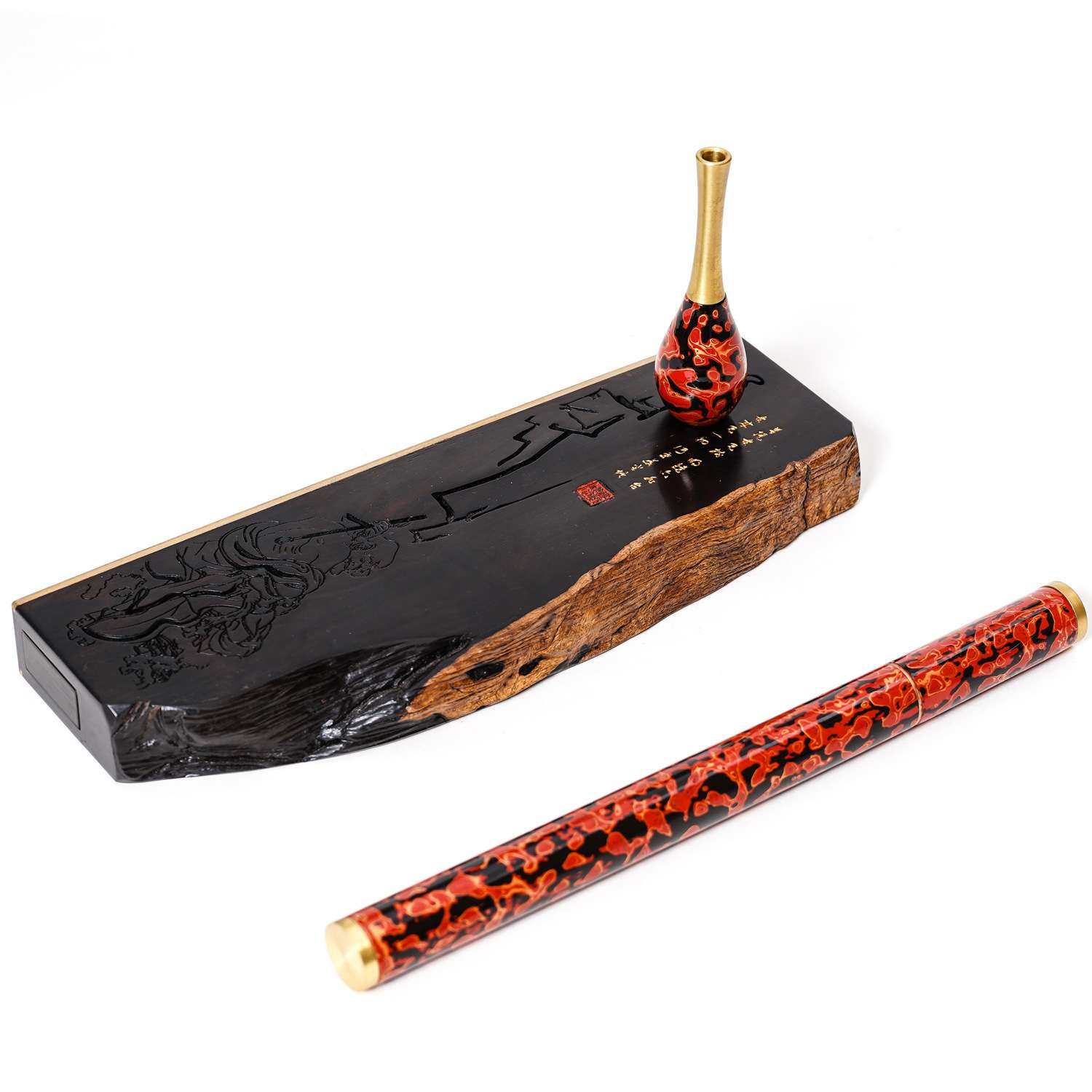 中国风红木香炉漆器茶道禅意家用室内供佛熏香木质不工卧香炉香盒,淘宝优惠券,粉丝福利购,淘宝优惠卷