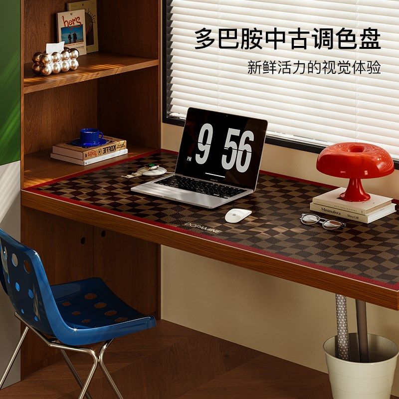 午后柏林中古风写字台书桌垫儿童学习高级感办公桌面保护垫子,淘宝优惠券,粉丝福利购,淘宝优惠卷
