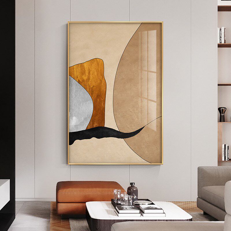 侘寂风客厅装饰画现代大气沙发背景墙面挂画个性抽象落地壁画,淘宝优惠券,粉丝福利购,淘宝优惠卷