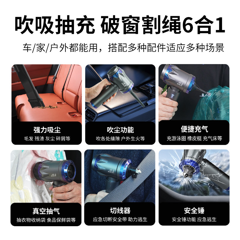 小狗车载吸尘器车用大吸力超强吹吸机汽车高强力无线手持家用迷你