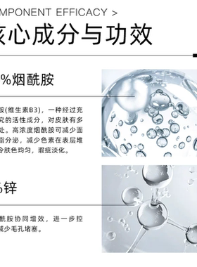 烟酰胺+锌精华提亮控油收毛孔
