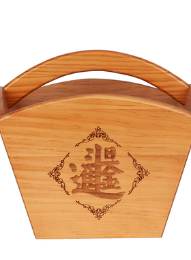 招财斗仿古老米斗日进斗金升斗桃木头斗老式实木雕升子四方