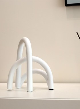 现代极简抽象异型艺术品摆件创意电视柜客厅书柜家居软装装饰品