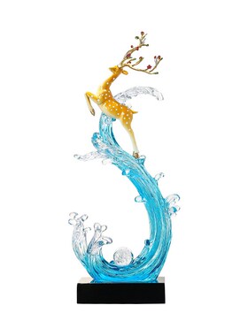 入户玄关风生水现代客厅家居壁龛创意装饰品电视柜摆设