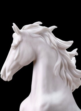 东方泥土《以梦为马》陶瓷骏马摆件办公室桌面书架装饰艺术工艺品