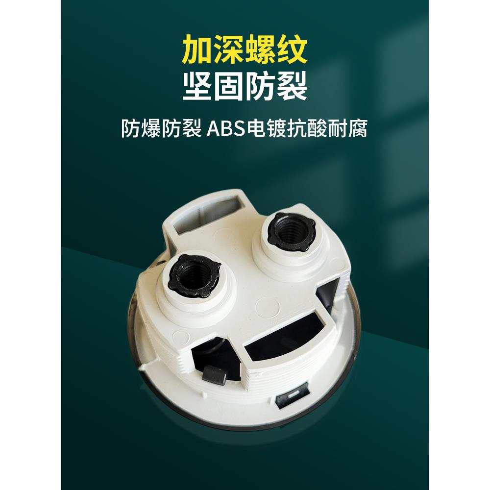抽水马桶按钮座便器水箱盖双按键坐便器冲水开关圆形方形老式配件 - 图2