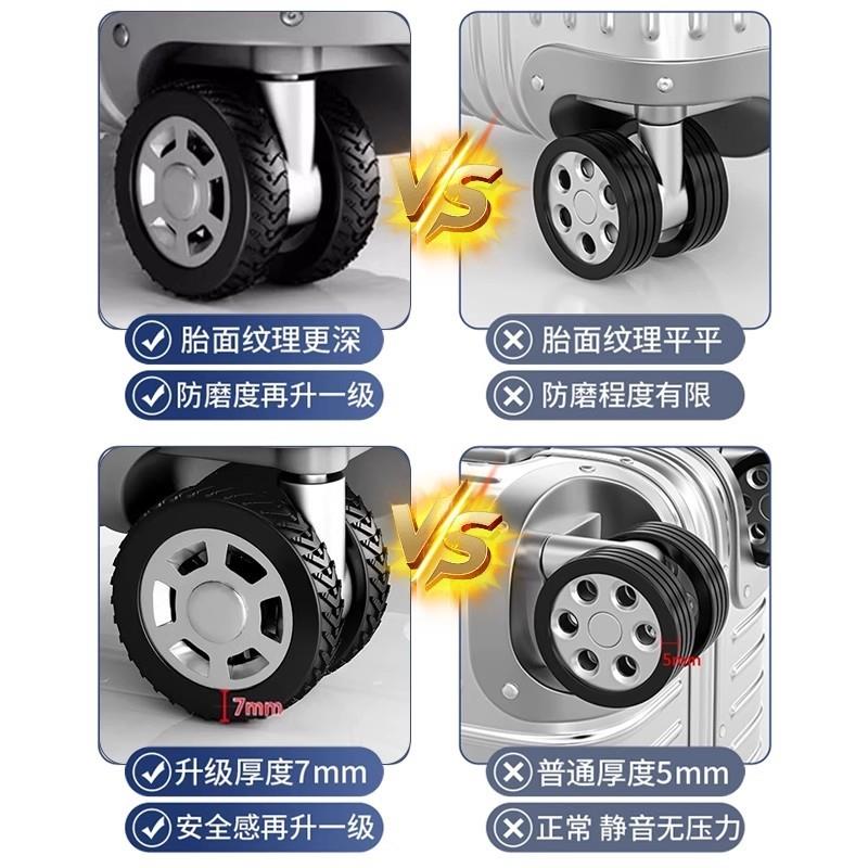 行李箱轮子橡胶套保护套拉杆箱万向轮静音胶圈旅行箱替换配件硅胶 - 图2