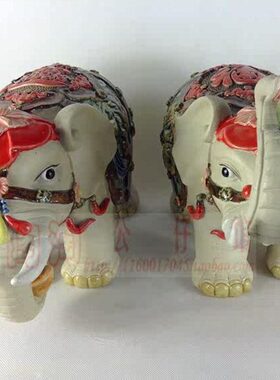 陶瓷工艺品石湾公仔家居装饰品礼品动物摆件龙凤如意元宝招财大象