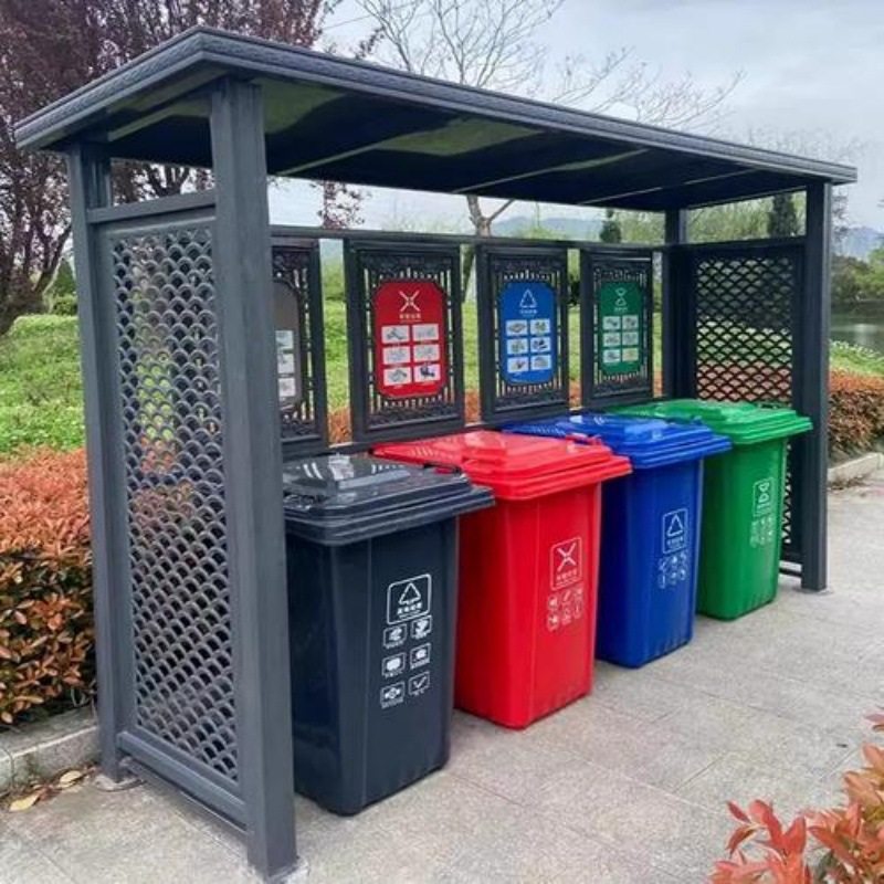 商用大中号环卫户外加厚塑料小区物业分类亭 垃圾桶垃圾箱收集亭,淘宝优惠券,粉丝福利购,淘宝优惠卷