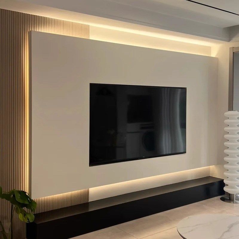 弧形线性灯度斜发光嵌入式线条灯电视背景墙灯带明装铝槽氛围灯,淘宝优惠券,粉丝福利购,淘宝优惠卷