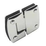 304 зажим для ванной комнаты 90 градусов безрамная стеклянная петля из закаленной яркой нержавеющей стали стеклянная дверная петля для душевой комнаты 180 градусов