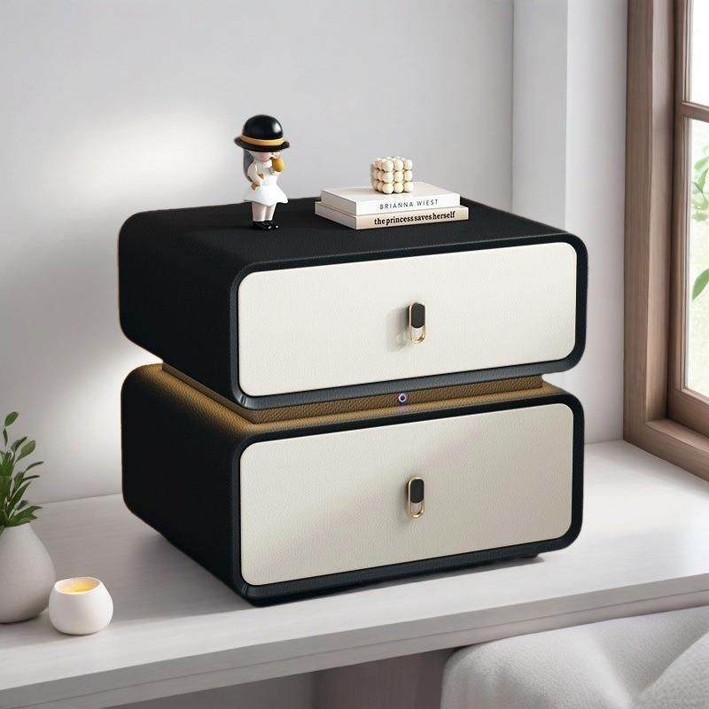 新款实木2rK4pGtm床边柜床头柜油简奢约奶轻现代家用皮质卧室网红,淘宝优惠券,粉丝福利购,淘宝优惠卷