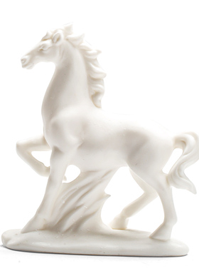 陶瓷马生肖马办公室客厅书房玄关桌面装饰鱼缸造景微景观茶宠