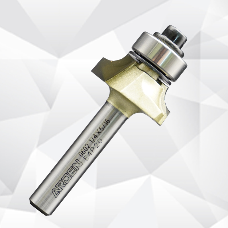 雅登圆角刀木工倒角修边刀头带轴承R圆弧铣刀硬质合金钨钢刀具 - 图1