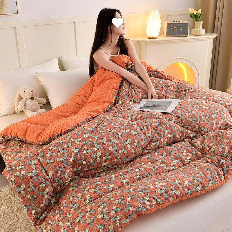 加厚保暖豆豆被子春秋冬被双人水洗丝棉被学生宿舍单人被芯被褥子,淘宝优惠券,粉丝福利购,淘宝优惠卷