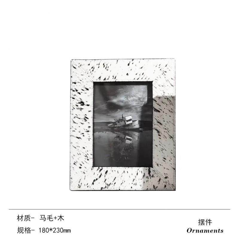 简约现代马毛亚克力相框架子摆件桌面置物架装饰摆设客厅样板间,淘宝优惠券,粉丝福利购,淘宝优惠卷