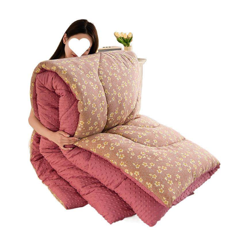 加厚保暖豆豆被子春秋冬被双人水洗丝棉被学生宿舍单人被芯被褥子,淘宝优惠券,粉丝福利购,淘宝优惠卷