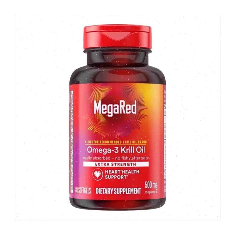 MegaRed脉拓磷虾油美国原装进口高纯南极迈拓精粹鱼油500mg/750R,淘宝优惠券,粉丝福利购,淘宝优惠卷