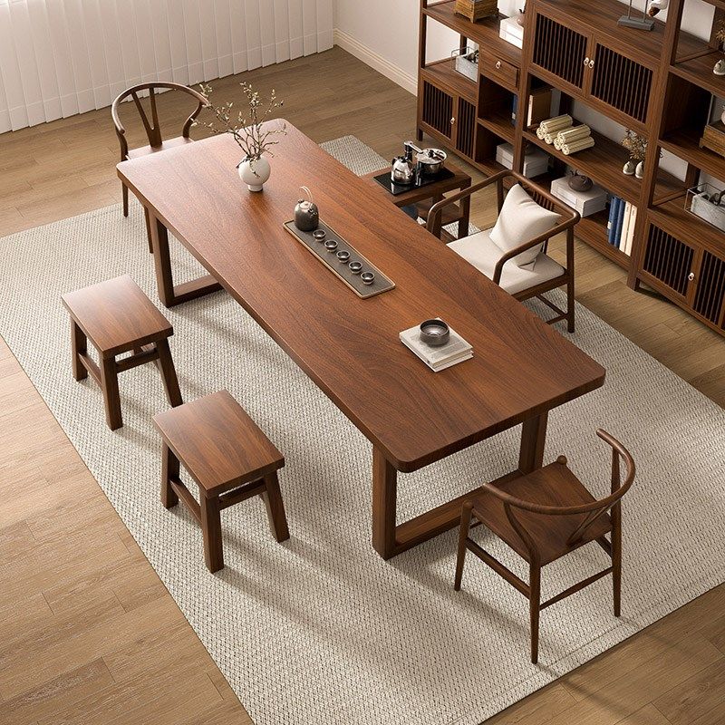 南美胡桃木茶桌新高级泡茶桌椅家用茶台现代阳台茶几,淘宝优惠券,粉丝福利购,淘宝优惠卷
