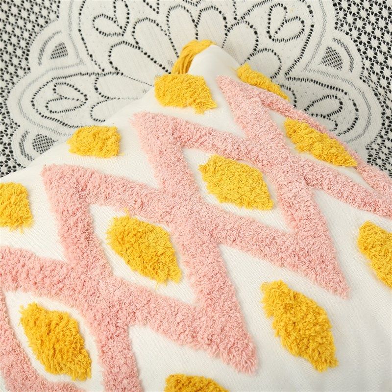 靠枕枕抱绣波靠垫沙发枕簇绒腰卧室客厅风枕床头西米亚抱,淘宝优惠券,粉丝福利购,淘宝优惠卷