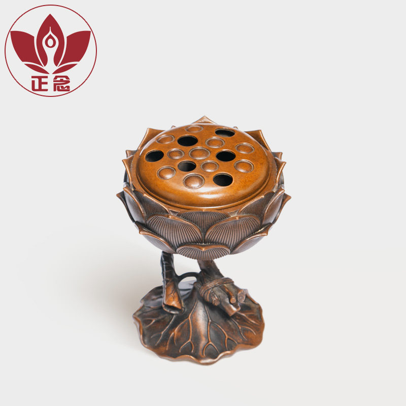 庆松堂苏工铜炉名家胡庆松制莲香薰室内熏香文房复古手工炉,淘宝优惠券,粉丝福利购,淘宝优惠卷