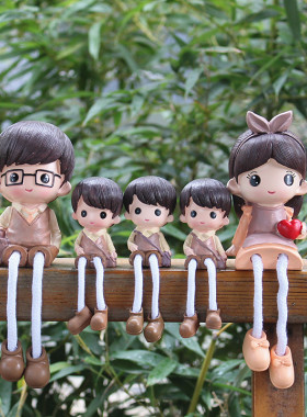 客厅电视柜婚庆装饰工艺礼品三口口五口六口两儿女创意家居