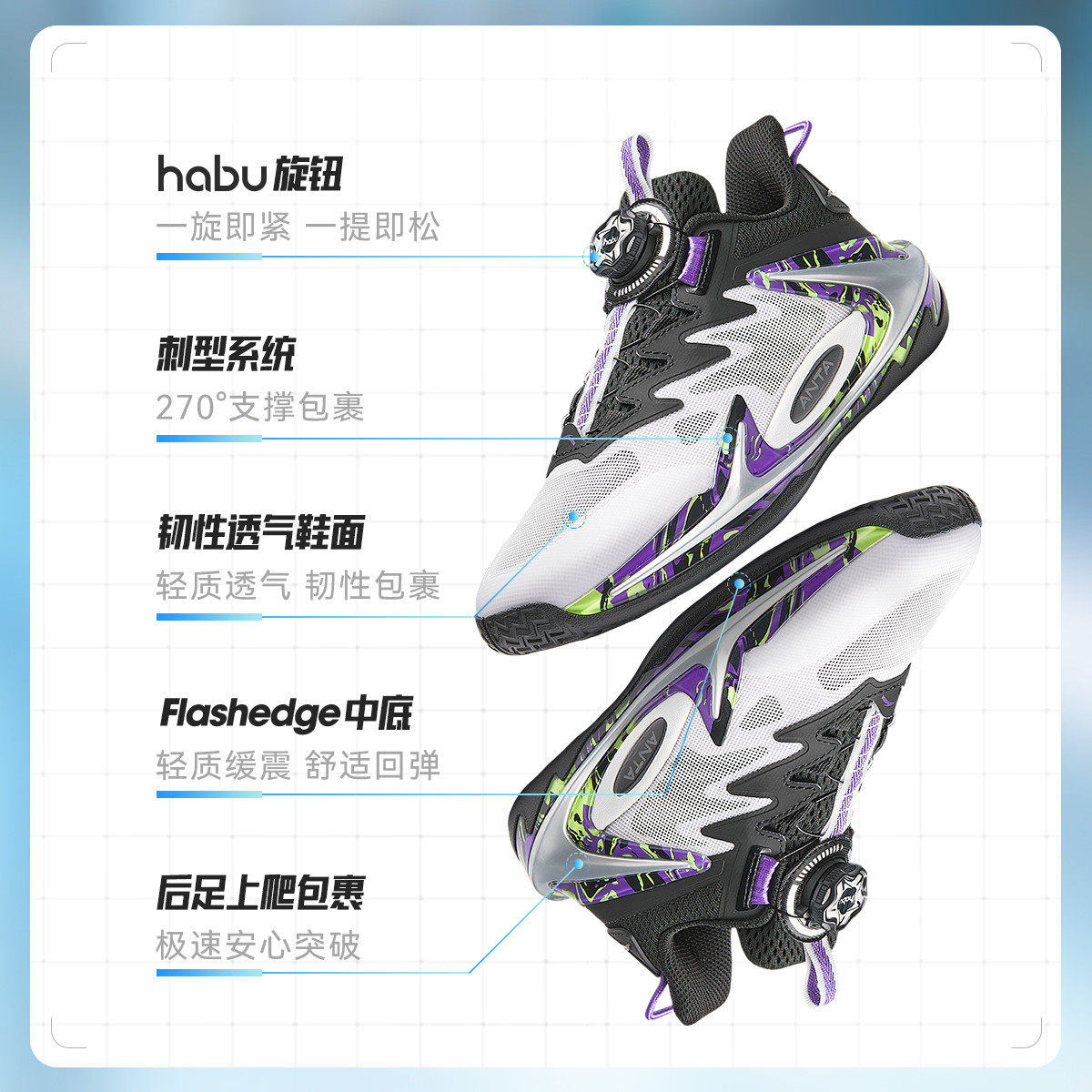 安踏儿童青狂刺篮球鞋新款男大童专业实战运动鞋子青少年学生战靴,淘宝优惠券,粉丝福利购,淘宝优惠卷