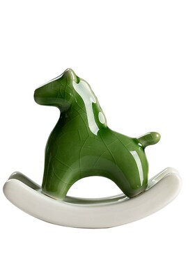 摇摇马动物茶宠片冰裂精品养创意茶室茶玩茶几饰品