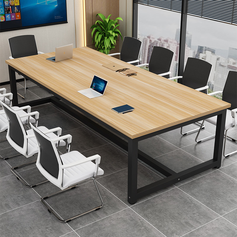 白色会议桌现代洽谈桌长桌小型长条桌子椅接待室办公桌子,淘宝优惠券,粉丝福利购,淘宝优惠卷