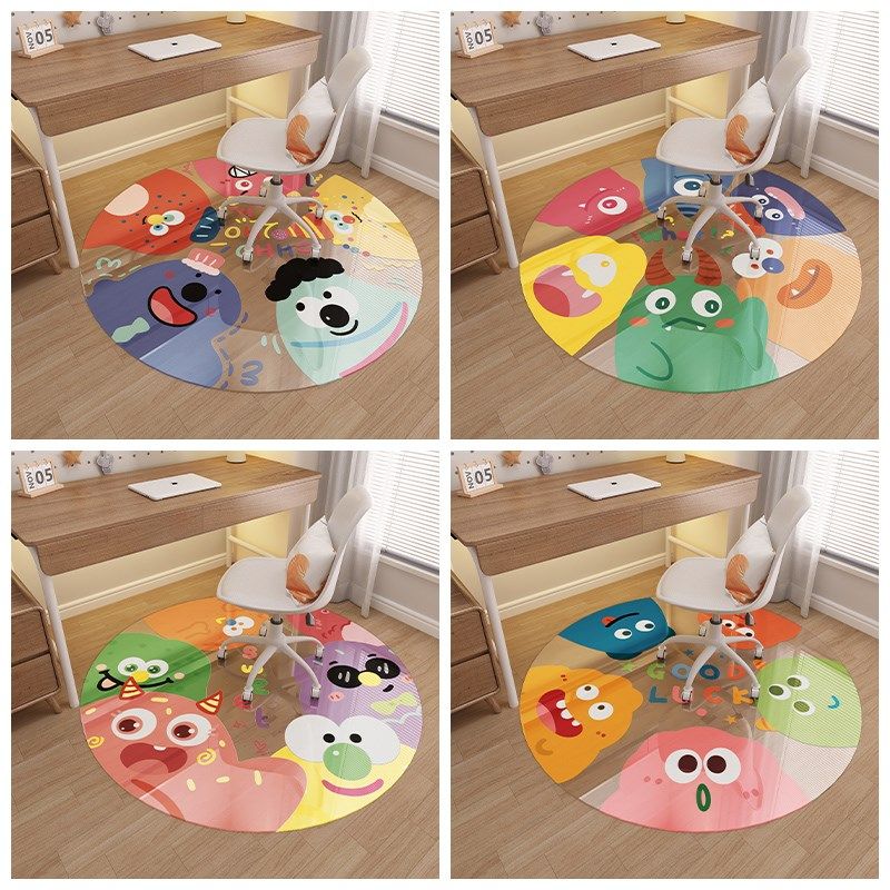 办公学习书桌圆形软玻璃地垫卧室电脑椅子转椅垫防水地毯,淘宝优惠券,粉丝福利购,淘宝优惠卷