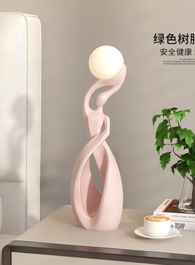 现代抽象艺术客厅玄关电镀工艺装饰品意式简软装级感