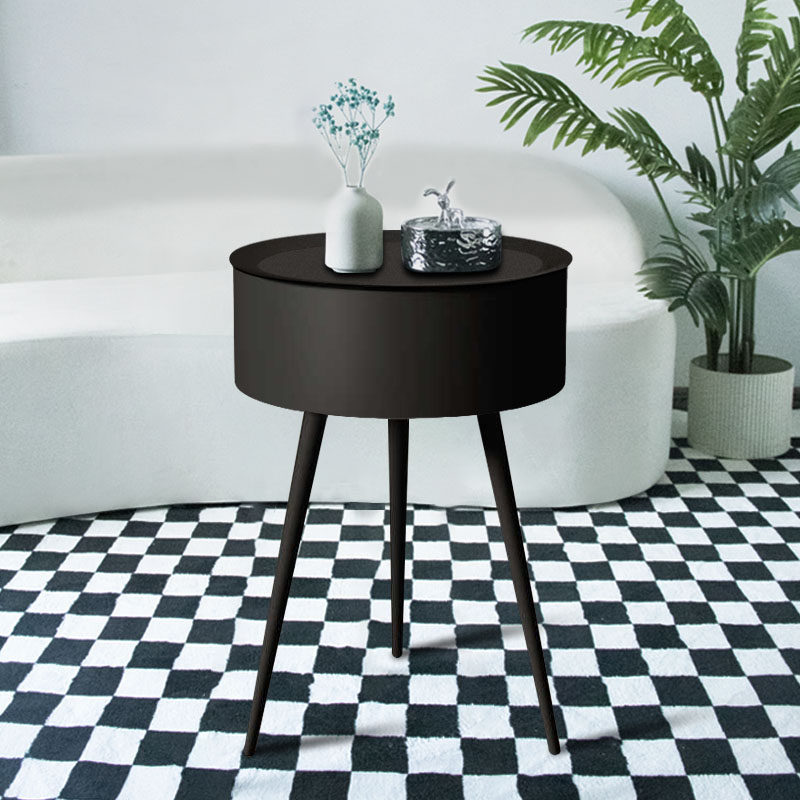 奶油风铁艺法式床头柜现代边几小茶几卧室圆形新款迷你角几,淘宝优惠券,粉丝福利购,淘宝优惠卷