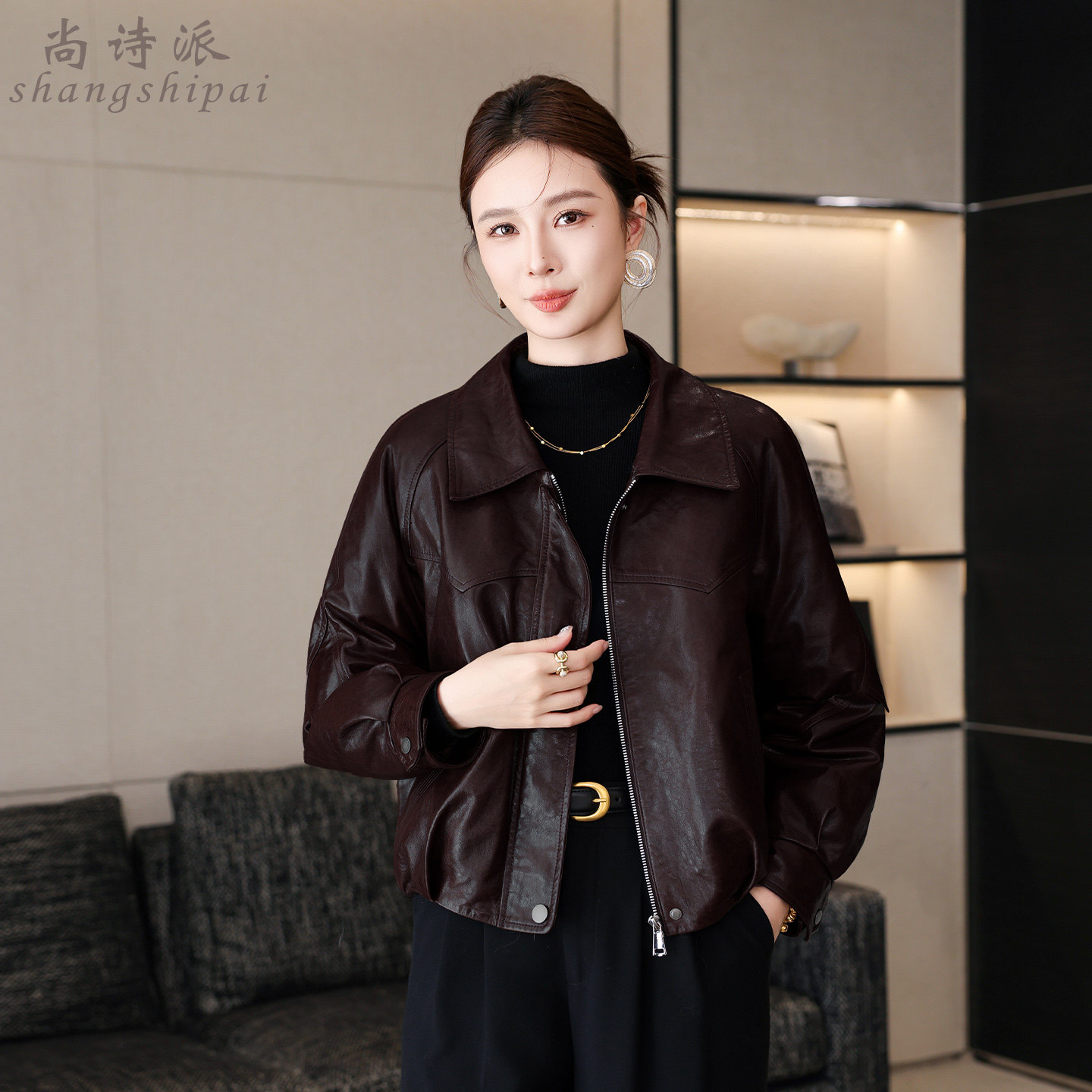 海宁真皮皮衣女短款大狐狸毛领皮夹克鹅绒服头层绵羊皮羽绒服外套,淘宝优惠券,粉丝福利购,淘宝优惠卷