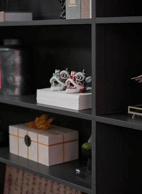 新中式风展示柜博古架艺术工艺品摆件办公室柜子书柜装饰品样板间