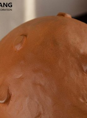 北欧创意抽象笑脸陶瓷人像雕塑摆件现代简约玄关样板房家居装饰品